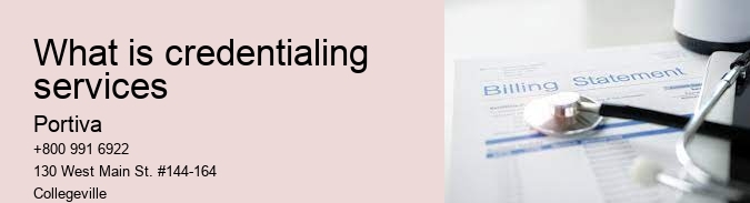 what is credentialing services